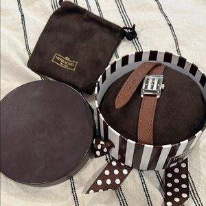 Henri Bendel Brown Leather Watch